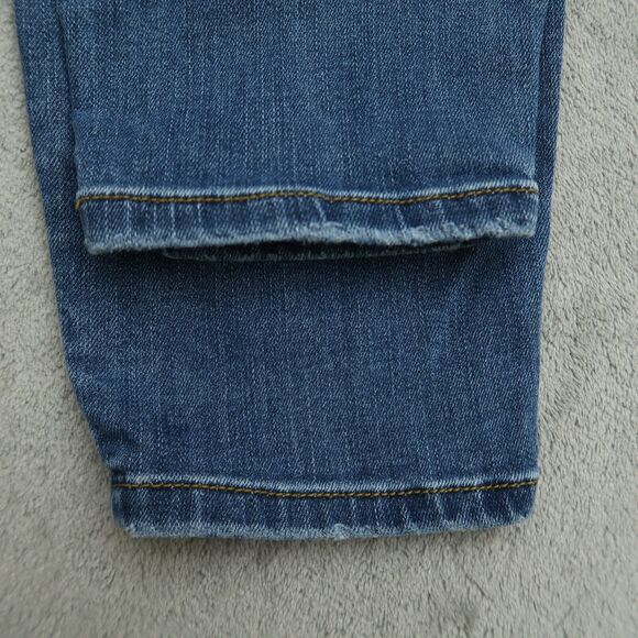 Judy Blue Jeans Junior's 9 Mid-Rise Relaxed Fit Skinny 26" Inseam Distressed - Picture 14 of 16